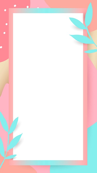 Rectangular Memphis frame design vector | Premium Vector - rawpixel