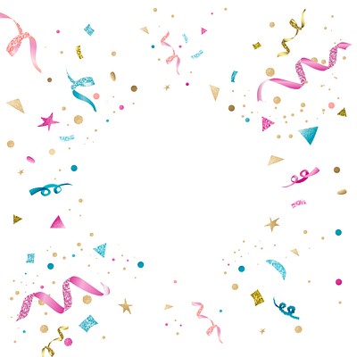 Confetti with blank space vector | Premium Vector - rawpixel