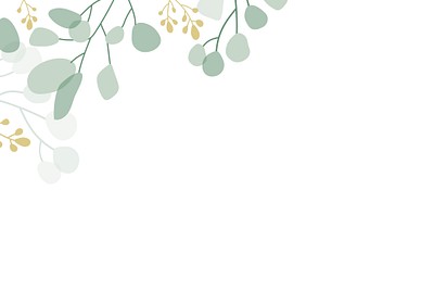 Blank Foliage Frame Background Vector 