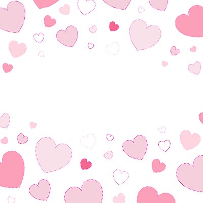 Pink hearts background design vector | Premium Vector - rawpixel