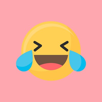 Laughing face emoticon symbol vector | Premium Vector - rawpixel