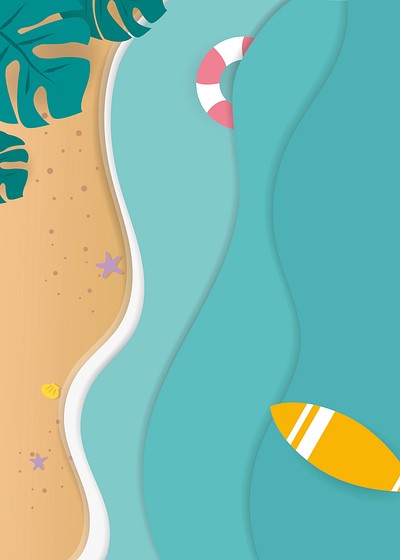 Summer holiday tropical beach background | Premium Vector - rawpixel