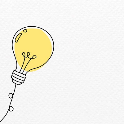 Creative light bulb doodle vector | Premium Vector - rawpixel