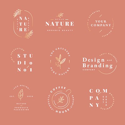 Floral brands and logo designs | Premium Vector - rawpixel