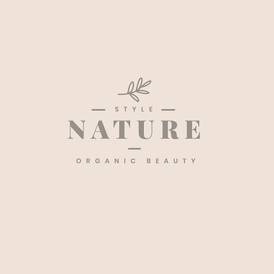 Organic beauty product logo design | Premium Vector - rawpixel