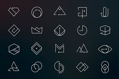 Minimal design logo collection vectors | Premium Vector - rawpixel