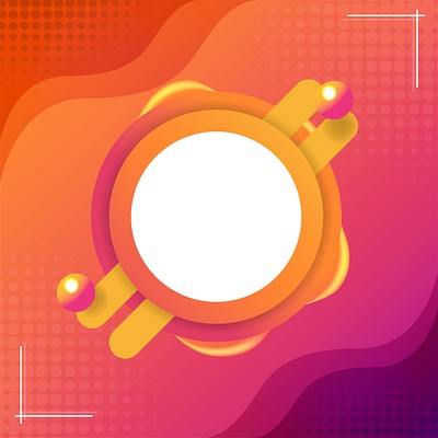 Orange abstract round shape vector | Premium Vector - rawpixel