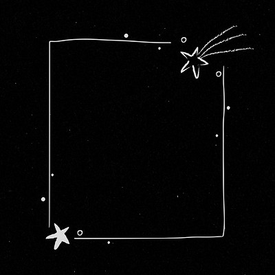 Star decorated minimal line art | Free Vector - rawpixel