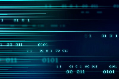 Stream binary code design vector | Premium Vector - rawpixel