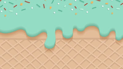 Waffles green creamy ice cream | Premium Vector - rawpixel