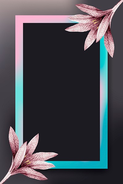 Pink flower pink and blue | Premium Vector - rawpixel