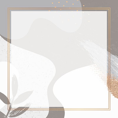 Square gold frame on botanical | Premium Vector - rawpixel