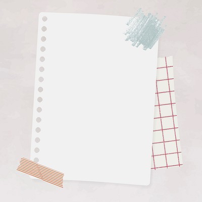 Blank white notepaper template vector | Premium Vector - rawpixel