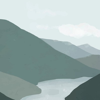 Landscape background of mountains vector | Premium Vector Illustration ...