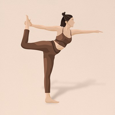 Flat Vector People Doing Yoga | Download AI & PNG | Studio Alternativi