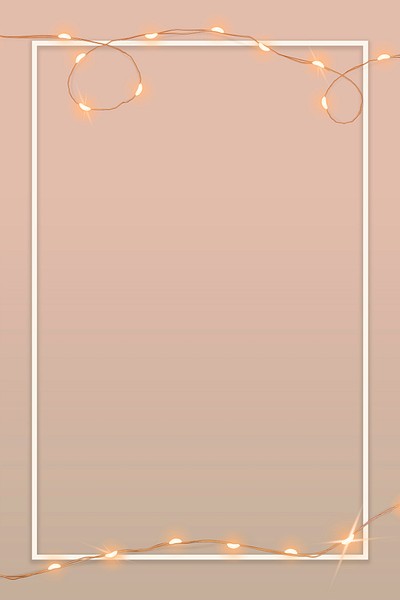 Wired lights border frame on pink | Premium Photo - rawpixel