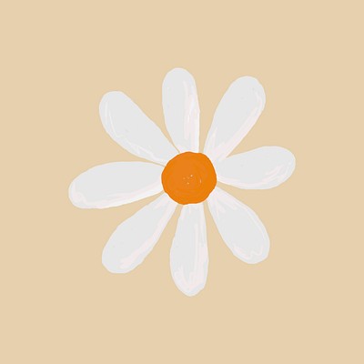 Cute daisy flower element vector | Premium Vector Illustration - rawpixel