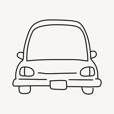 Car doodle clipart, vehicle illustration | Premium Vector Illustration ...