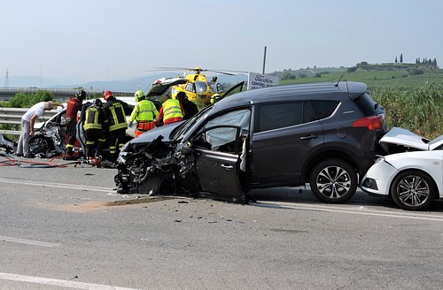 Rear end collision