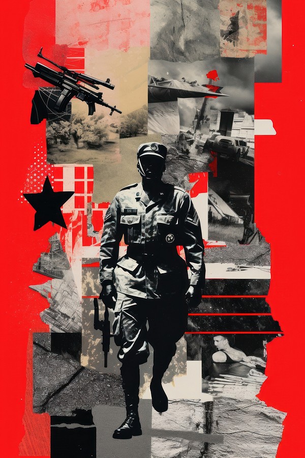 War collage military poster. | Free Photo Illustration - rawpixel