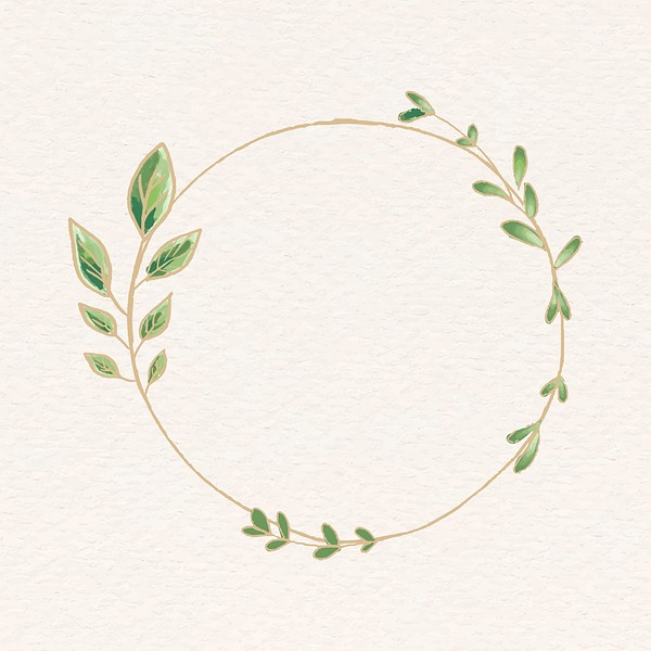 Botanical frame collage element, doodle | Premium Vector - rawpixel