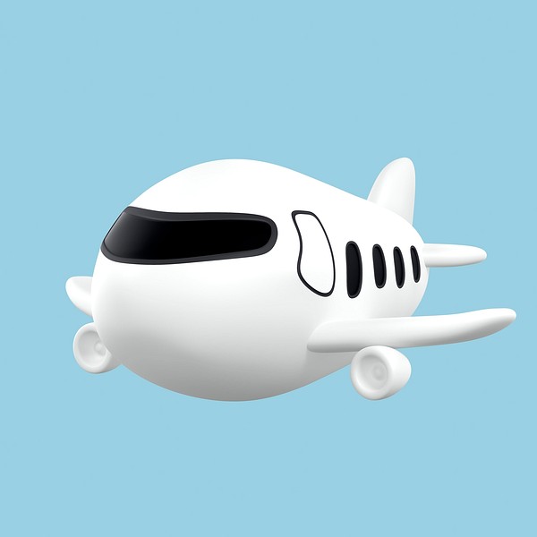 Cartoon plane clipart, side view | Free Photo - rawpixel