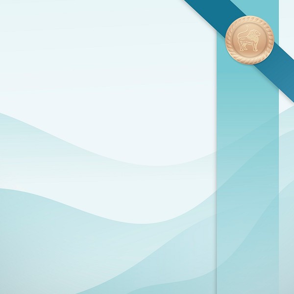 Blue certificate background, gold modern | Free Photo - rawpixel