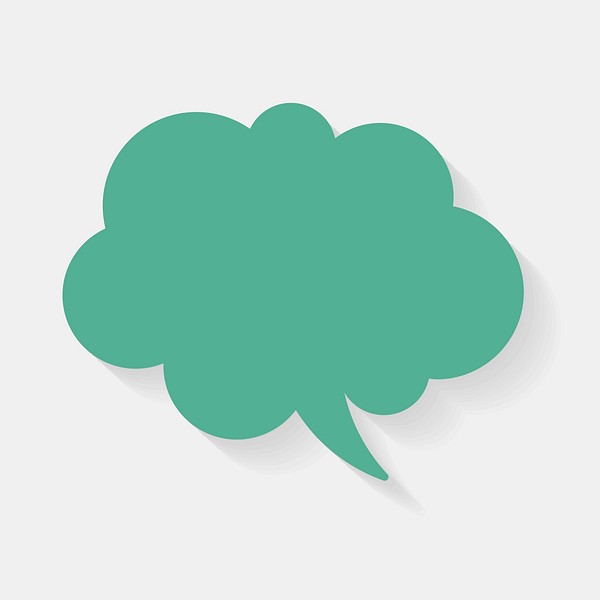 Announcement speech bubble psd icon, | Free PSD - rawpixel