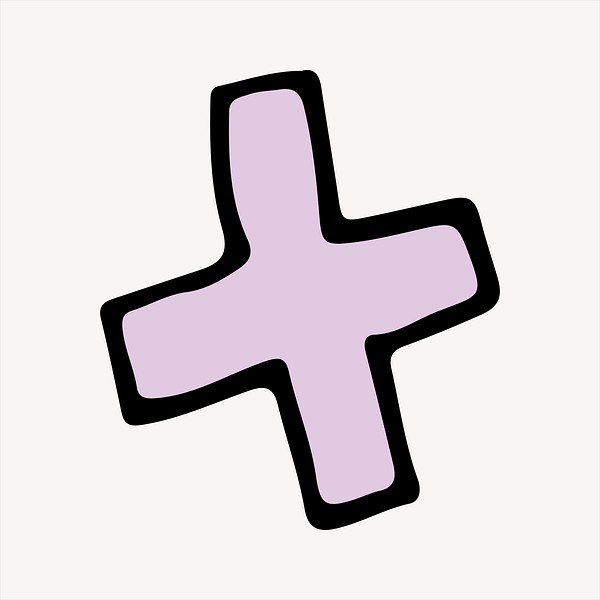 Plus clipart, math symbol illustration | Free Vector - rawpixel