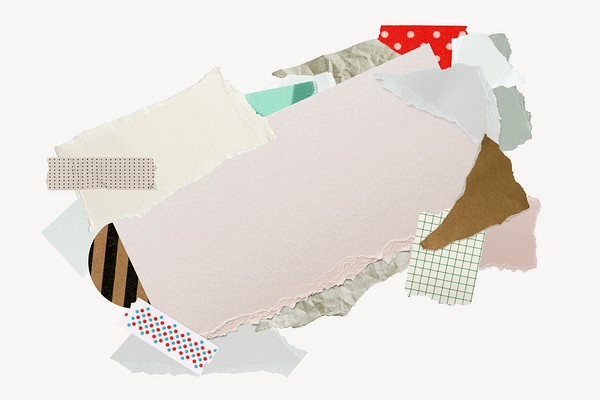 Aesthetic paper frame collage art | Premium PSD - rawpixel