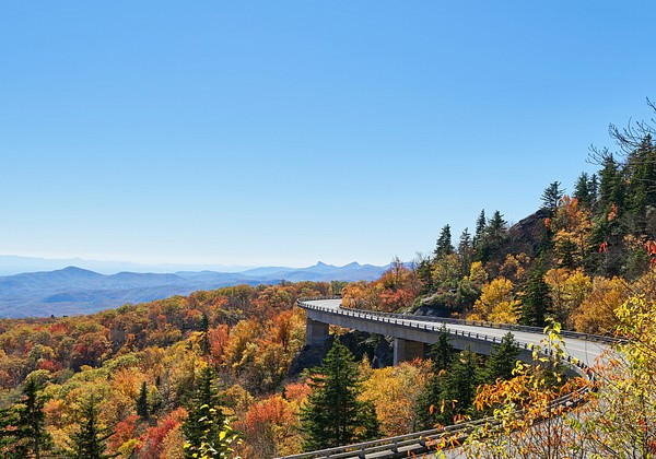 Linn Cove Viaduct, 1243-ft. concrete | Free Photo - rawpixel