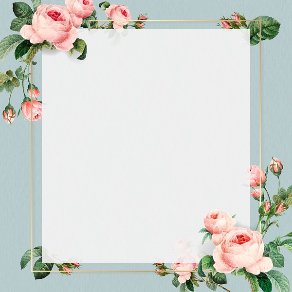 Golden square frame design vector | Premium Vector - rawpixel