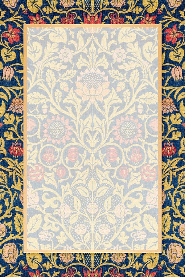 William Morris pattern frame vector | Premium Vector - rawpixel