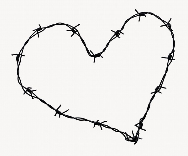 Barbed wire heart, goth, grunge | Free Photo - rawpixel