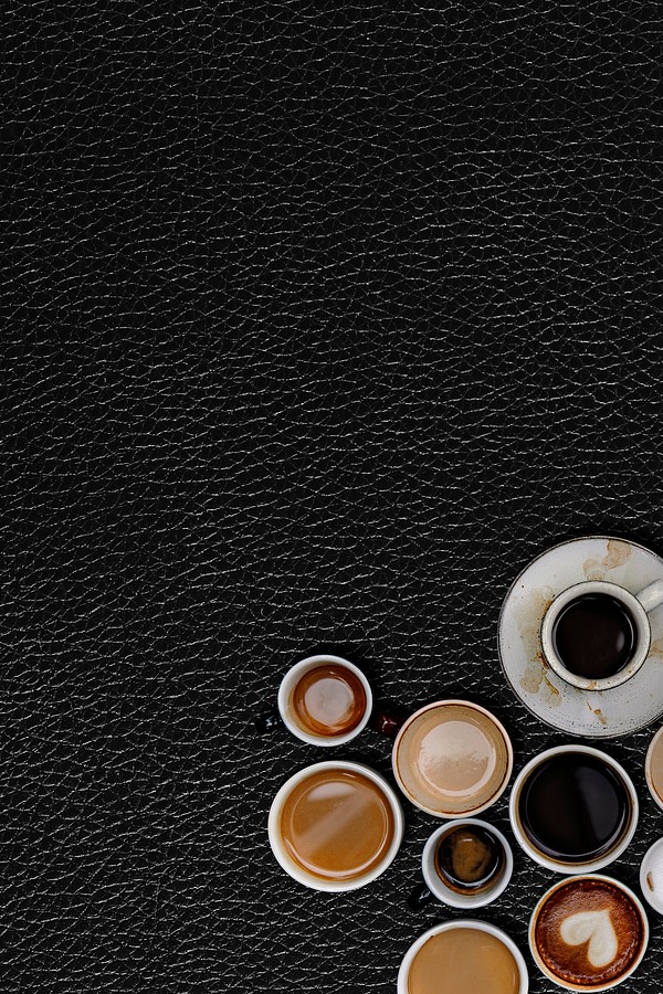 Various coffee mugs on a black | Free Photo - rawpixel