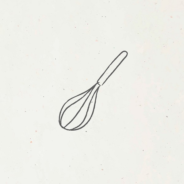 Doodle whisk design resource vector | Premium Vector - rawpixel