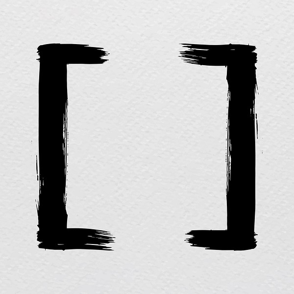 square-brackets-symbol-brush-stroke-premium-vector-rawpixel