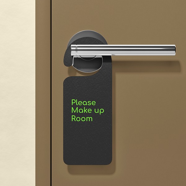 Door hanger mockup, hotel room | Premium PSD Mockup - rawpixel