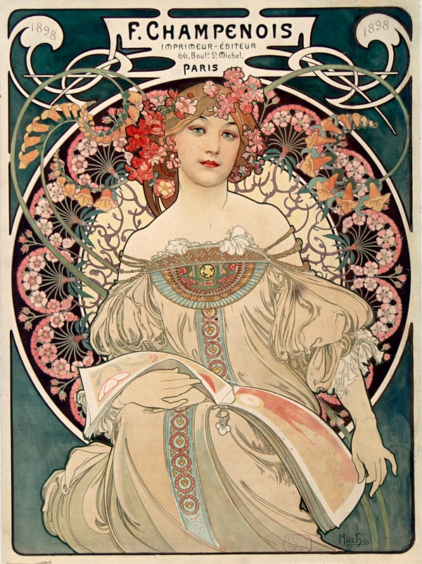 F. Champenois Imprimeur-Editeur, Alphonse Mucha. | Free Photo - rawpixel