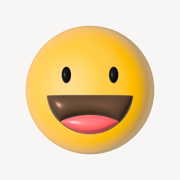 Smile 3D emoticon psd | Free PSD - rawpixel