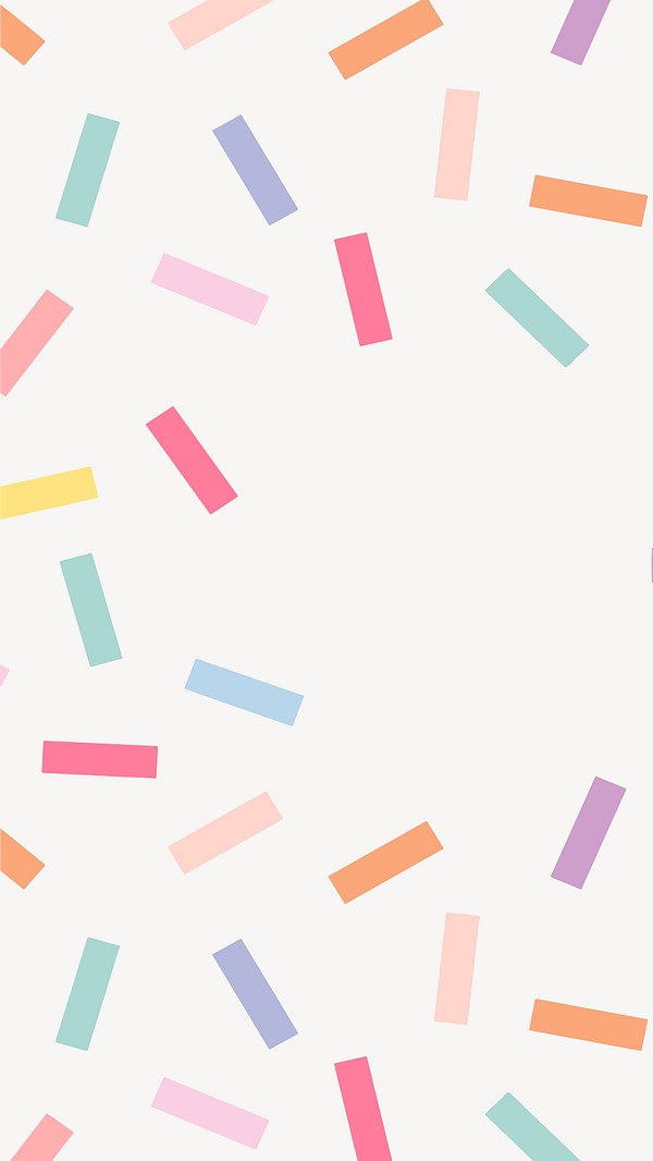 Confetti phone wallpaper, colorful design | Premium Vector - rawpixel