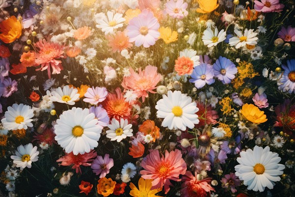 Vibrant wildflower meadow blooms image | Free Photo - rawpixel