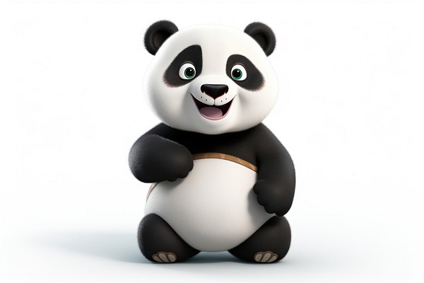 Cartoon mammal panda bear. AI | Premium Photo Illustration - rawpixel