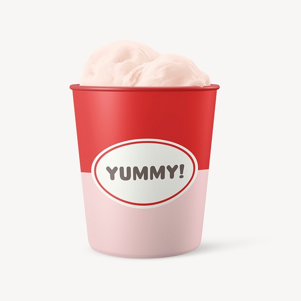 Ice cream container mockup, product | Premium PSD Mockup - rawpixel