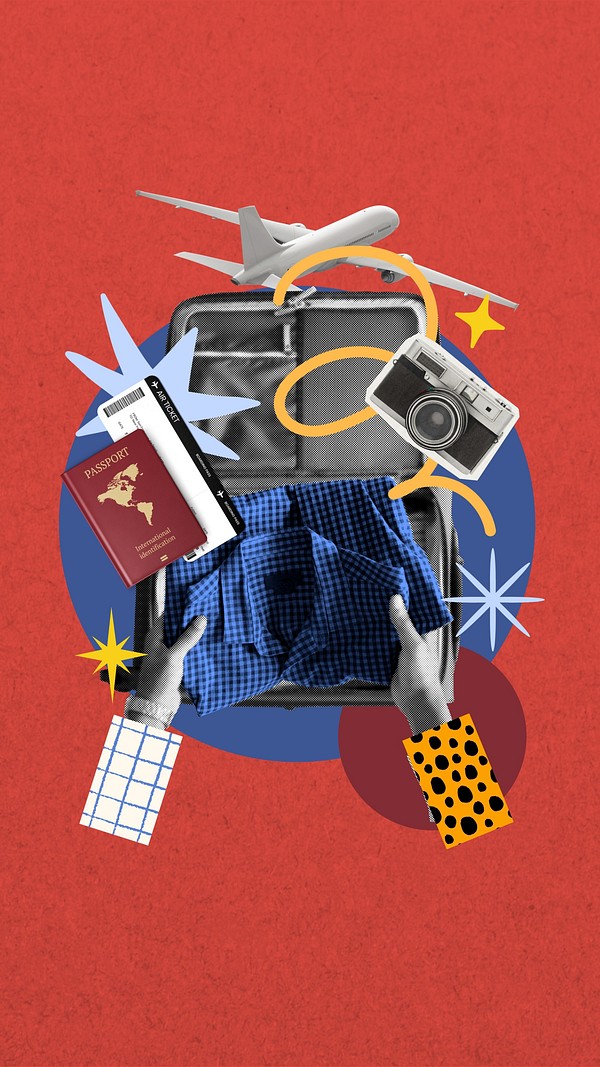 Travel luggage packing phone wallpaper | Premium Photo - rawpixel