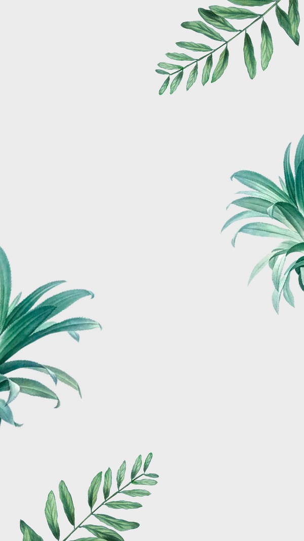Tropical green mobile wallpaper, leaf Premium Photo rawpixel