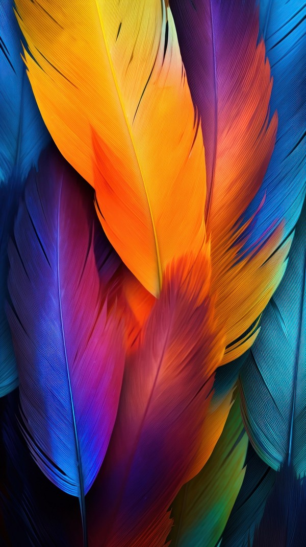 Abstract colourful feathers background backgrounds | Premium Photo ...