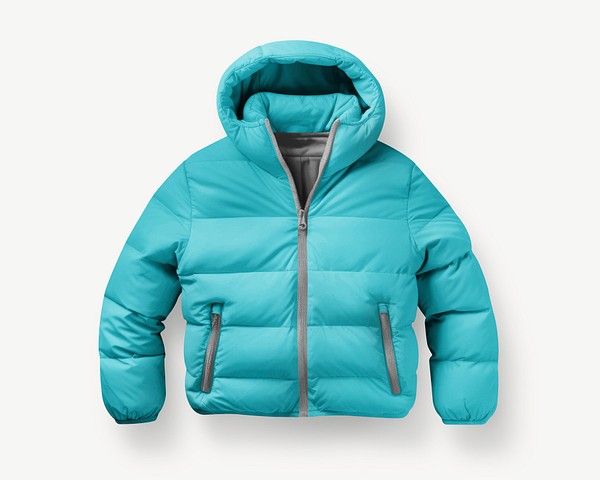 Blue down jacket mockup psd | Premium PSD Mockup - rawpixel