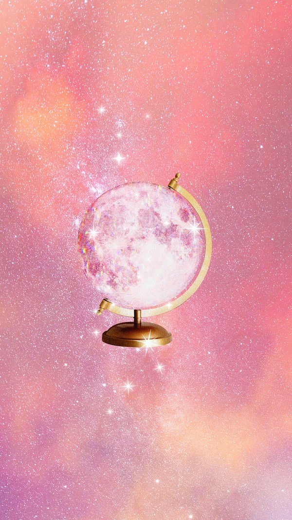 Aesthetic pink globe iPhone wallpaper | Premium Photo - rawpixel