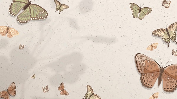 Beige butterfly desktop wallpaper, sand | Premium Photo - rawpixel